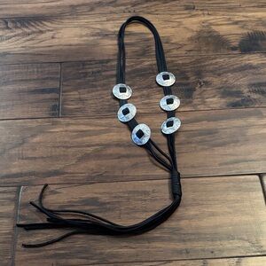 Elegant Black and Silver Necklace